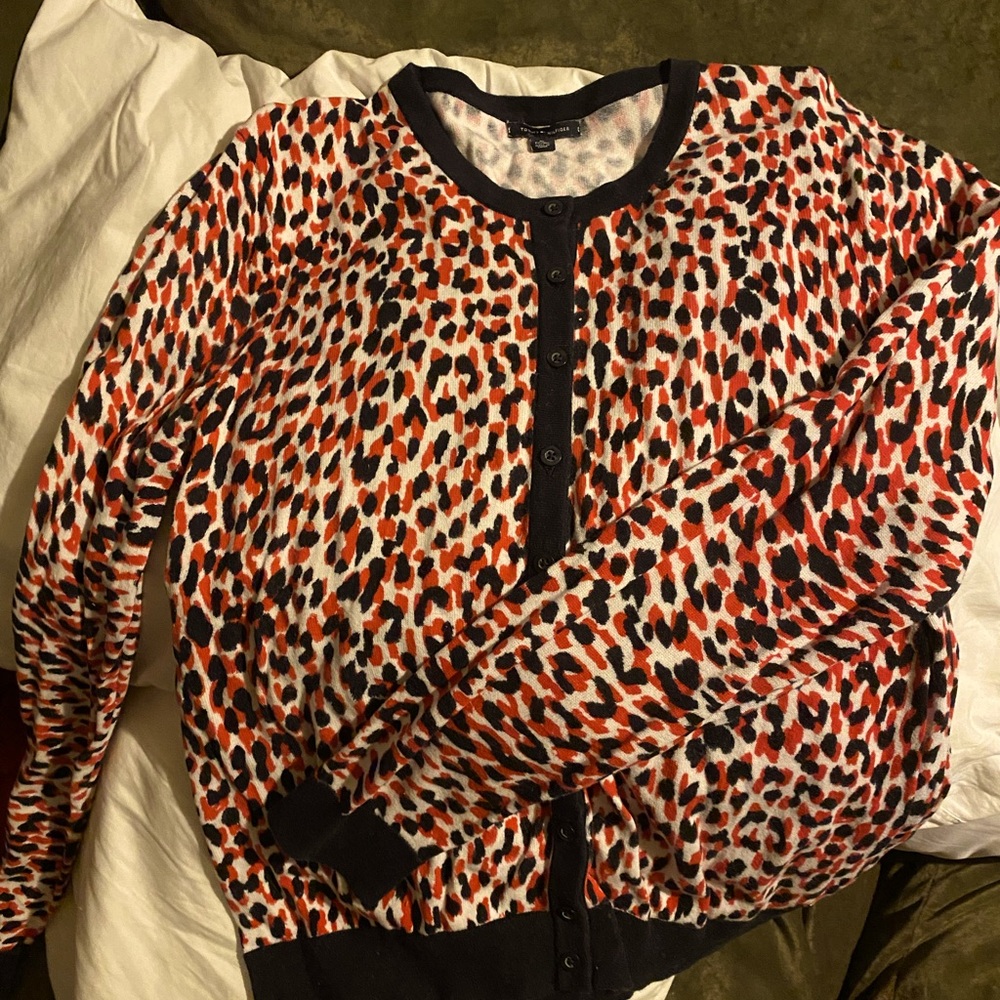 Tommy Hilfiger Colorful Leopard Cardigan